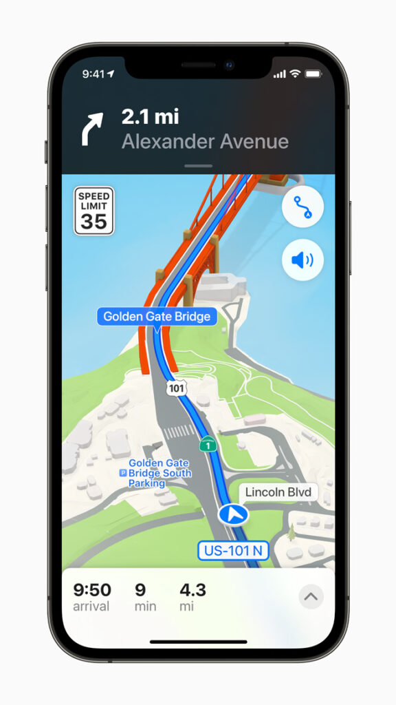 Uma experiência totalmente nova de navegação e exploração de cidades chega ao Mapas da Apple, trazendo detalhes mais realistas e coloridos.