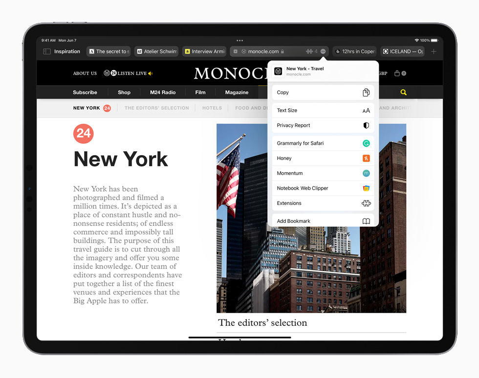 O Safari reinventa a experiência de navegar