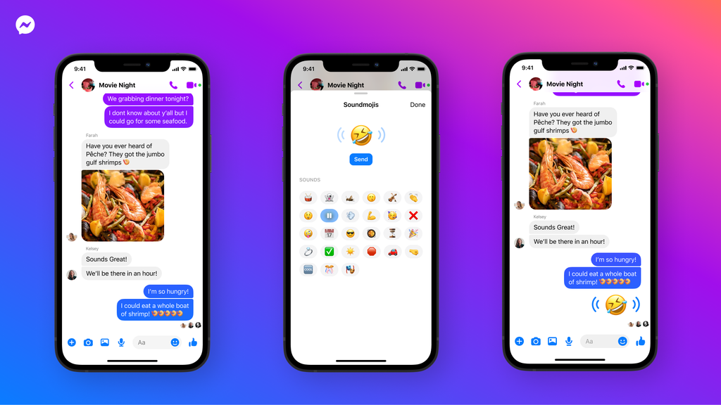 Facebook Messenger Soundmojis
